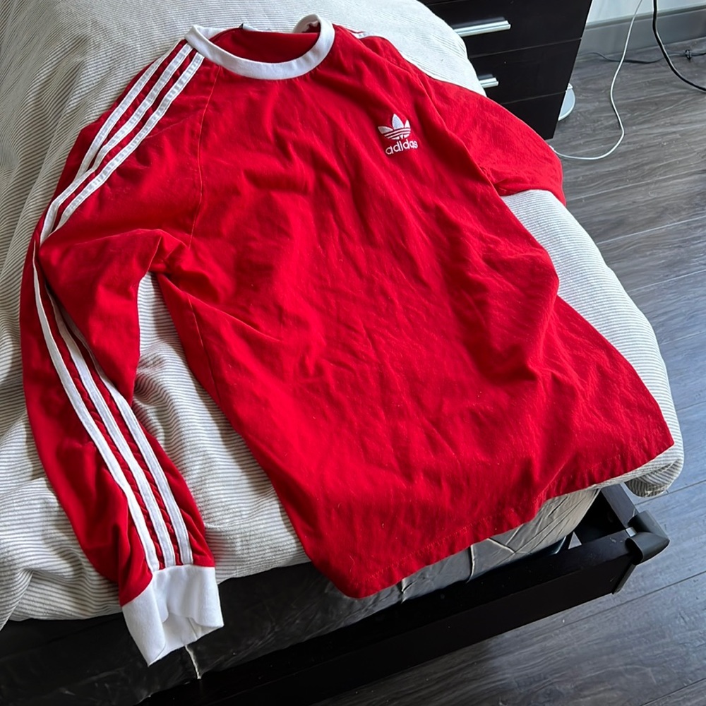 Red adidas long sleeve